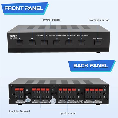 multi speaker distribution box|6 Channel Speaker Selector Switch .